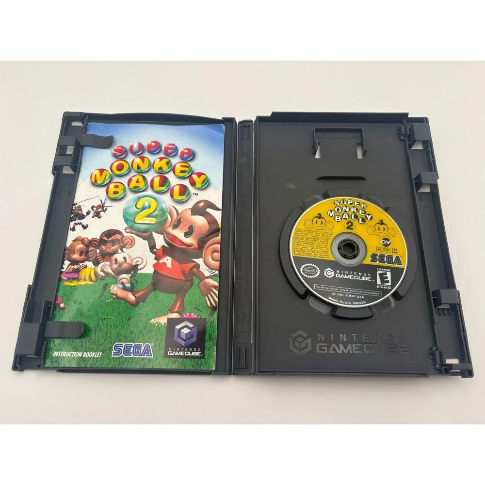 Super Monkey Ball 2 - Nintendo GameCube - Tested Working - CIB with Manual